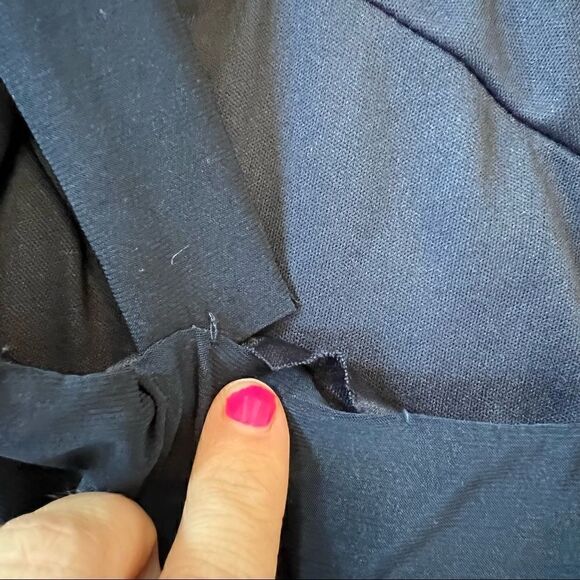 B.Darlin One Shoulder Floral Bodycon Mini Dress Navy Blue Women’s Size Medium M - Picture 7 of 7